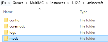 Create Mods folder